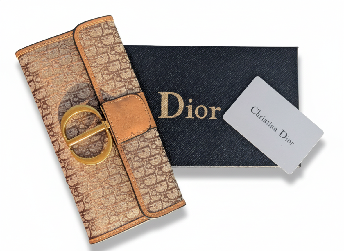Christian Dior 30 Montaigne Clutch Oblique Canva