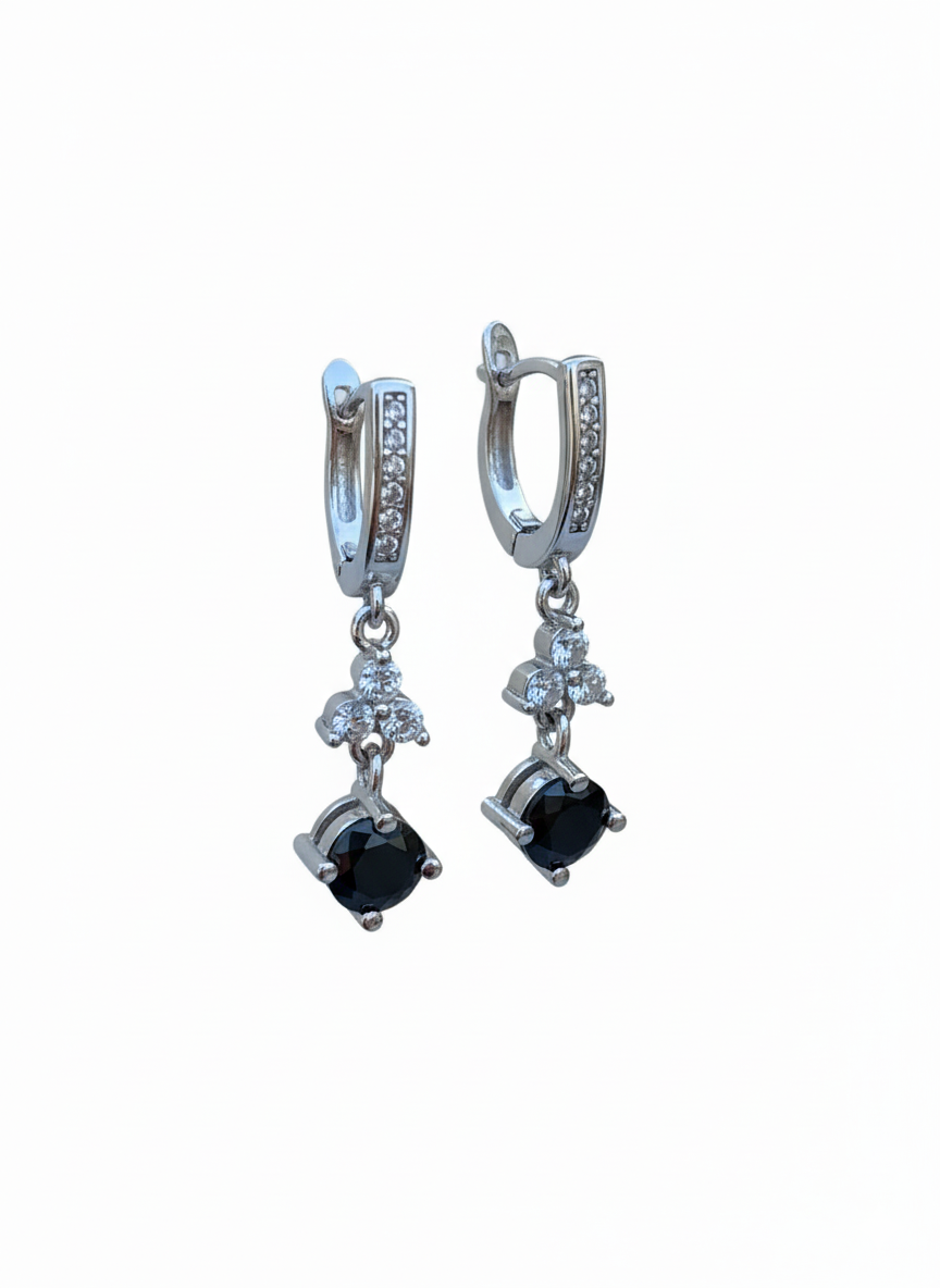 Black Zirconia Designer (Earrings)