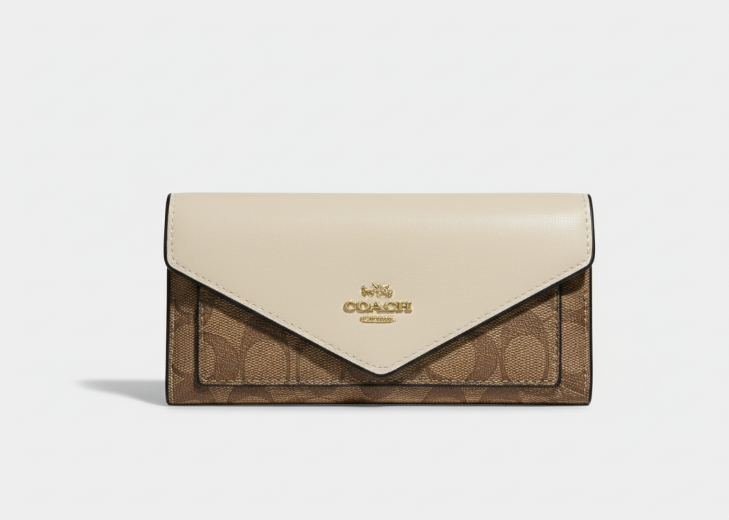 Coach Slim Envelope Wallet in Signature Canvas