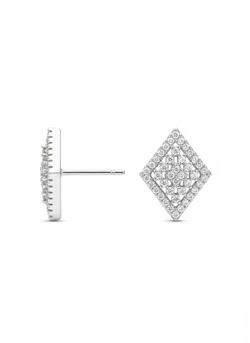 Geometric Pavé Designer (Earrings)