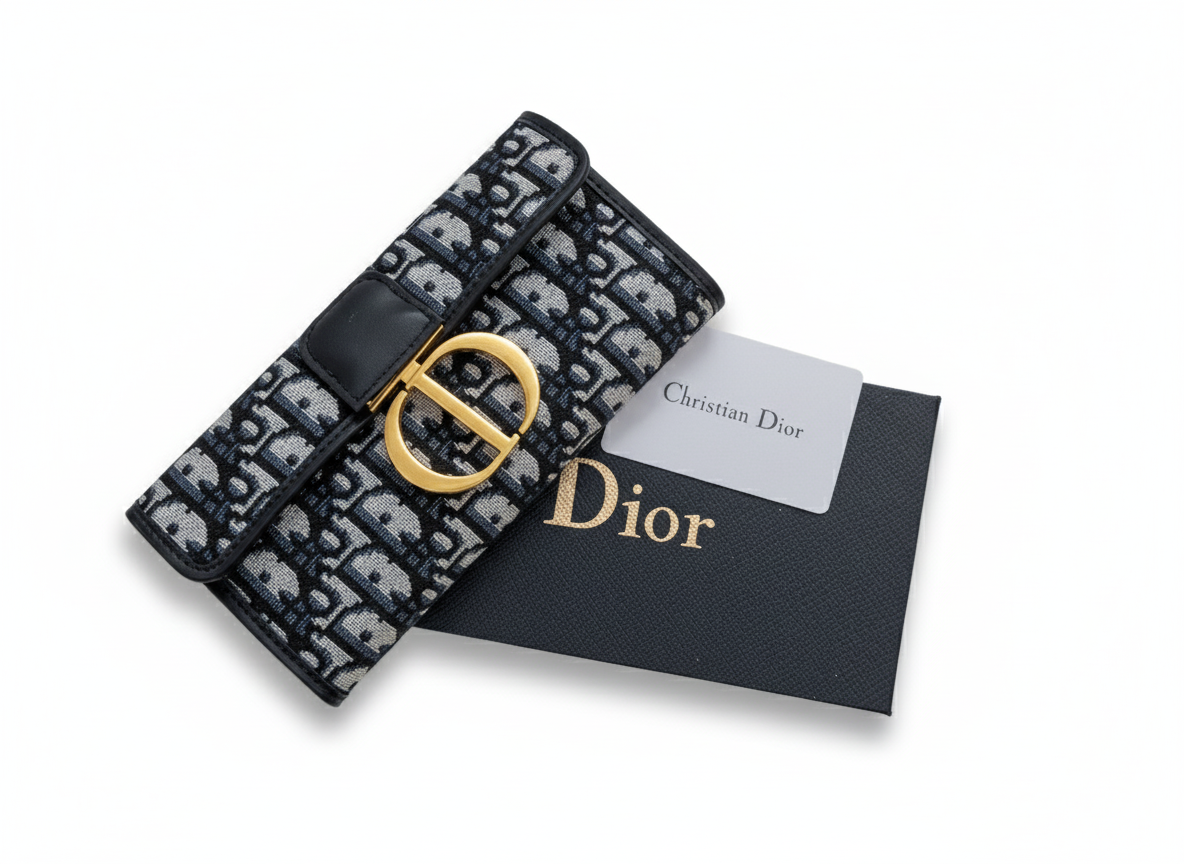 Christian Dior 30 Montaigne Clutch Oblique Canva