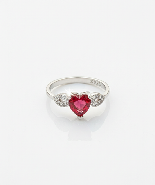 Ruby Red Heart Designer (Ring)