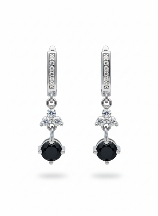 Black Zirconia Designer (Earrings)