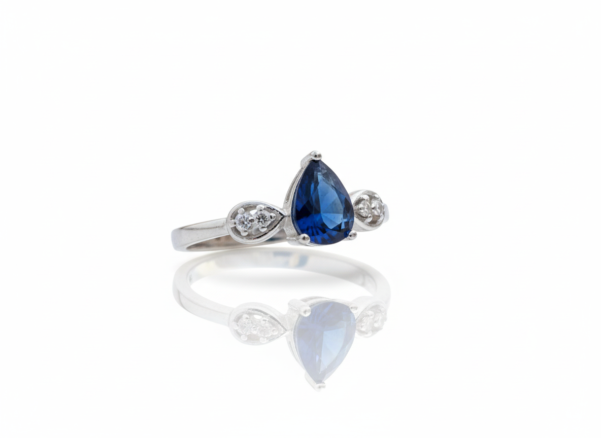 Blue Pear-Cut Designer Set