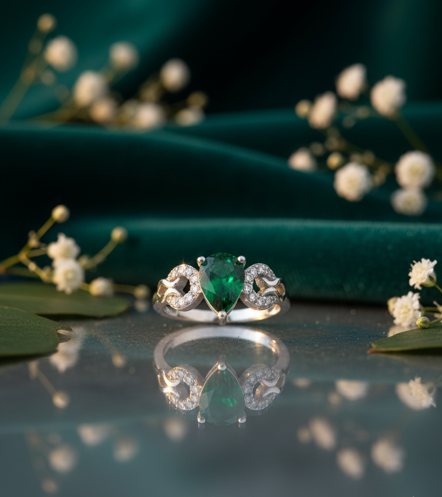 Emerald Green Zirconia Set