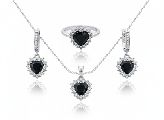 Black Heart Halo Designer Set