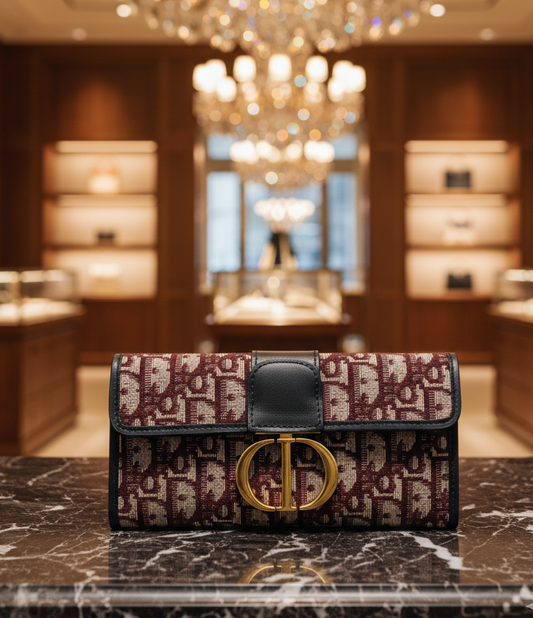 Christian Dior 30 Montaigne Clutch Oblique Canva