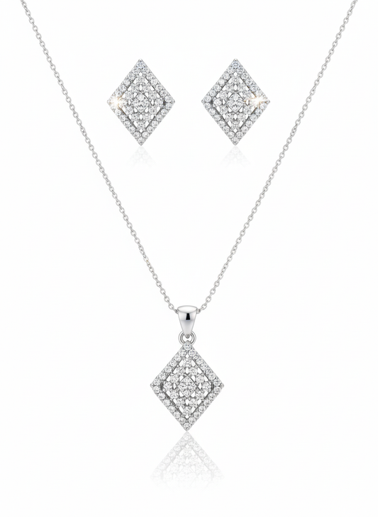 Geometric Pavé Designer (Necklace)