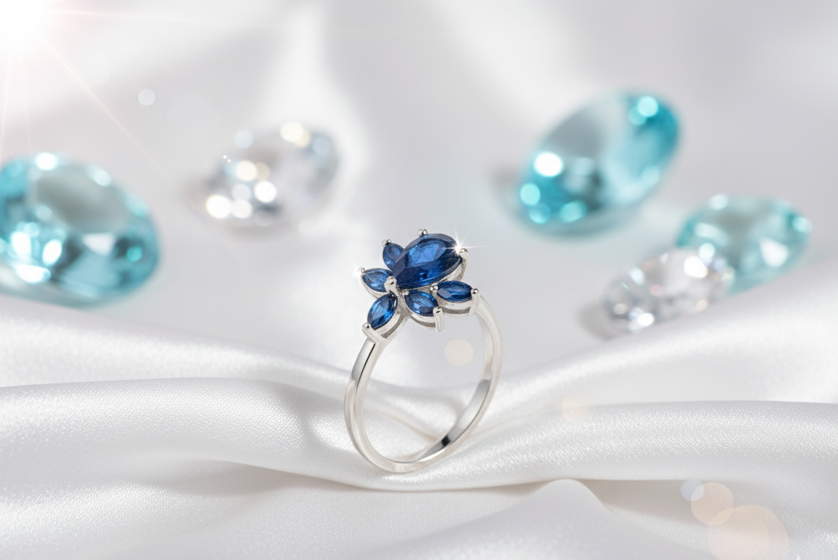 Blue Floral Designer Set