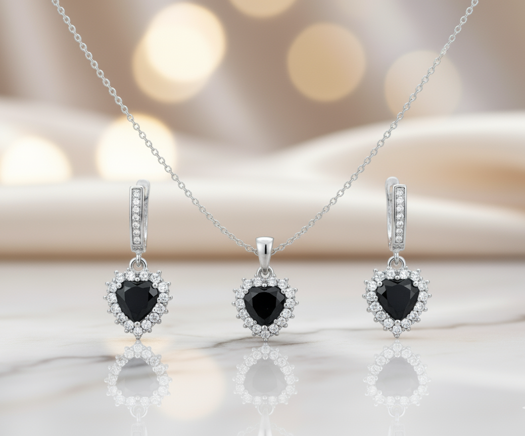 Black Heart Halo Designer Set