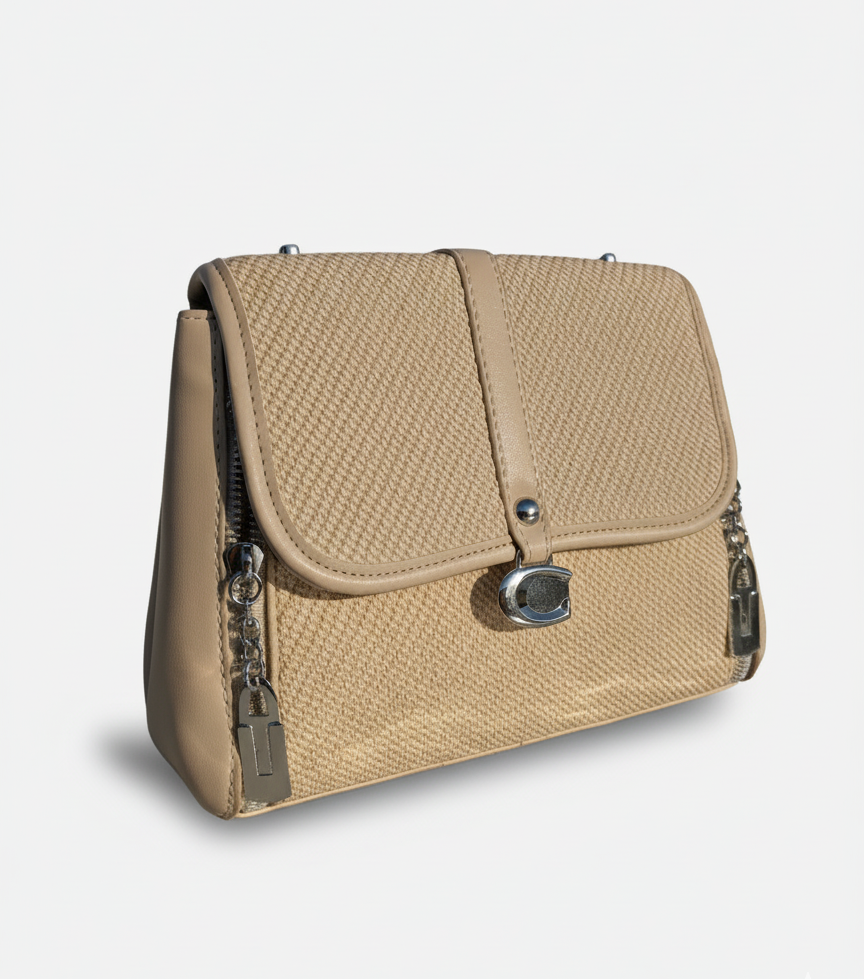 Makkah Beige top-handle handbag
